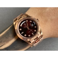 2024 Automatic men's watch, diamond dial, double calendar dial, 41mm, 36mm waterproof watch, men's a