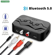 Multifunction Bluetooth 5.0 Audio Transmitter Receiver Music RCA 3.5mm AUX Jack Stereo Music Wireles