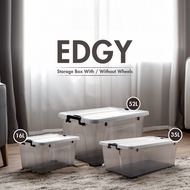 'EDGY' Storage Box With/Without Wheels 3 Sizes 16L|35L|52 - Organizer | Plastic | Container