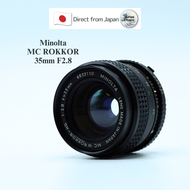 [Used in Japan] " Vintage Lens " MC W.ROKKOR-HG 35mm f/2.8 Minolta Released in 1966 Japan