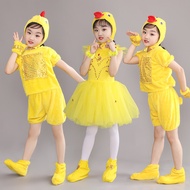 Ugly Duckling-aa25 Toddler Costume Chick Little Yellow Duck Dance Costume Princess Dress Chick Duckl