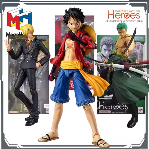 MegaHouse Original Variable Action Heroes Sanji Monkey D Luffy Roronoa Zoro Anime Action Figures Toy