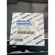 Piston Ring 6209-31-2401 PC200-6 S6D95L Genuine 6209-31-2400)