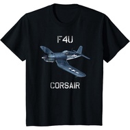 F4U Corsair Vintage US WW2 Warbird Fighter Plane T-Shirt for Kids