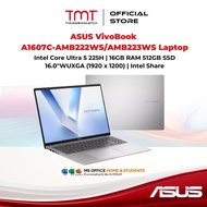 ASUS VivoBook A1607C-AMB222WS/AMB223WS AI Laptop | Intel Core Ultra 5 225H | 16GB RAM 512GB SSD | 16