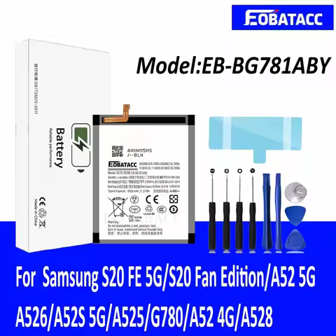 EOTABACC 100% New Original Battery EB-BG781ABY For SamsungS20 FE 5G/S20 Fan Edition/A52 5G/A526/A52S