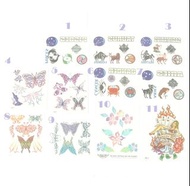 $20一張 射手座  巨蟹座 白羊座 雙魚座 金牛座 星座 美國製  Tattoo Stickers Made in USA U.S.A 人氣最潮一次性水印紋身貼紙 特別圖案 蝴蝶 啤牌 最型之選
