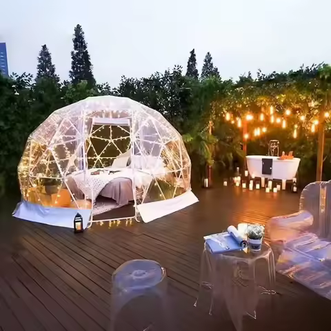 Outdoor Inflatable Bubble Lodge Camping Hotel Tent House Star Dome Room