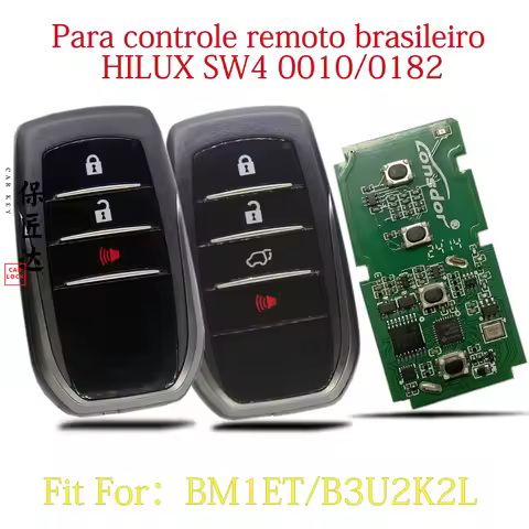 BaoJiangDd car key Fit for Toyot HILUX GR SPORTS SW4 Keyless Remote key For Brazilian market B3U2K2L