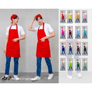 MERAH Chef apron barista/ apron barista/ apron cooking apron kitchen apron kitchen apron/ plain red 