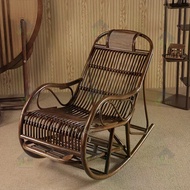 Rattan chair, lounge chair, real rattan rocking chair, siesta old man rattan chair, leisure chair, n