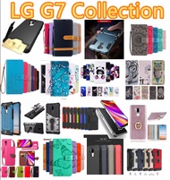 LG G7/G7 thinq/G7 Plus Leather Flip Case/Shockproof Cover Case/Tempered Glass Collection