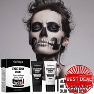 Eelhope Halloween Black And White Foundation Paint Full Foundation Clown Makeup Makeup Coverage Y8k9