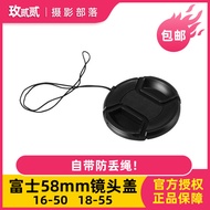 Fuji X-E3 XA7 XA10 X-M3 XT30 Mirrorless Camera Lens Cap 16-50mm Lens Anti-Lost Rope 58