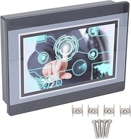 7in PLC HMI Touchscreen with 2PT Temperature Measurement, 12in 8out Relay Output, 6 3K High Speed Co