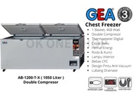 GEA Chest Freezer 1050 Liter Box Freezer AB1200 450 Watt AB-1200-TX