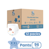 [Bundle of 12] Iconic Babycare Ultraslim Day Baby Pants Diaper L144/XL120/XXL96