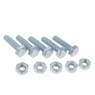 M12 (1/2”) [4 HUN] HEXAGON BOLT AND NUT/WASHER NUT SCREW/SKRU NUT BESI