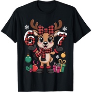 67 Christmas Outfit Meme Reindeer Six Seven 67 Adult Tshirt Unisex Tee