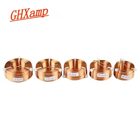 GHXAMP 1.0MM Inductance Coil Crossover 0.3mH 0.5mH 0.7mH 1.5mH 2.1mH 4N Oxygen Free Copper Frequency