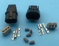 Davitu Cables, Adapters &amp; Sockets - 3pin car 6189-0887 6188-4739(intermediate slot)(1.0) male and female HX 040 wire harness repair waterproof auto connector - (Color Name: 50)