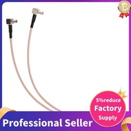 8 inch SMA Female to Y type 2 X TS9 Angle Male Connector Splitter Combiner Cable,gold&silver