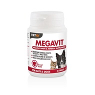 VitIQ Megavit (Multivitamin & Mineral Supplement) for Cats & Dogs 30 Tablets