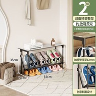 鞋架子 多層斜放鞋架 斜放式鞋架 門口宿舍組裝傾斜收納省空間鞋櫃（平行進口）（快遞送貨上門）