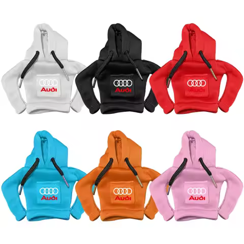 1pcs Hoodie Car Gear Shift Knob Cover Manual Handle Sweatshirt Cover Car Valve for Audi Sline A3 8P