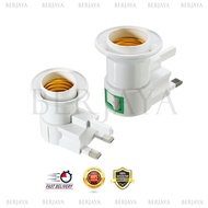 ON-OFF Lamp Light Wall Socket E27 Socket Lamp Base Lamp Socket With Switch