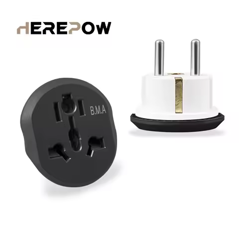 Herepow Universal Plug Converter FR AU US UK To EU Travel Adapter High Quality Home Plug Adapter 16A