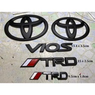 toyota vios vvti Emblem Toyota VIOS black mate Hitam vios TRD Yaris Wish Avanza  Altis Corolla logo 