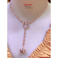 ready stok kalung emas asli H Rose gold 751639 #chibigold 212