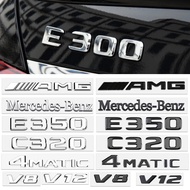 3D Car Styling Letter Logo Sticker For Mercedes Benz C180 C200 C63 C300 C200 C43 C300 C320 E43 E63 E