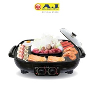 AJ Electric Grill With Glass Lid Model EG-002(1 800w 42 Cm.non-Stick Pan)