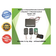 AB Type 2 Channel Remote Control Set with Receiver (Model : 505) - 330 (Red LED) / 433 (Green LED) - Auto Gate System