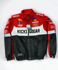 jaket motor nascar racing vintage touring kain double tebal original kicksoogar