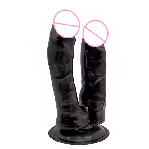Lesbian Double Dildos Suction Anal Vagina Dick Suction Cup Dildos butt plug Massager Stimulation Adu