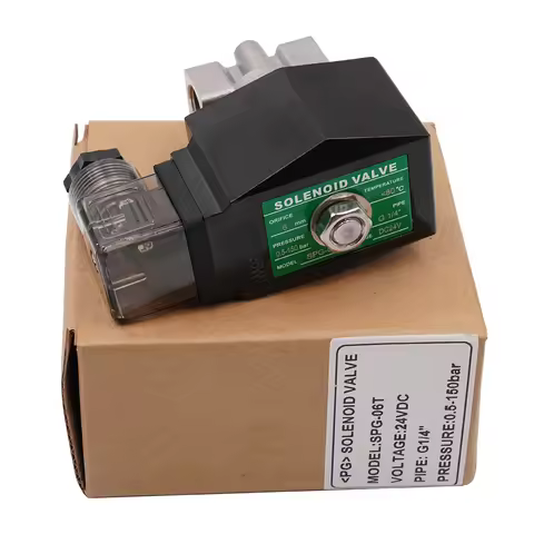 0.5~150 Bar 304 Stainless Steel High Pressure Normally Closed Solenoid Valve Orifice 6mm G or NPT 1/
