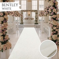 WHITE Wedding Carpet 5m x 1.2m Wide Decorative Carpet 1.2m BENTLEY WHITE