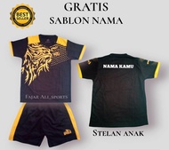 Free custom nama baju olahraga anak/kaos futsal, badminton, Jersey bola anak