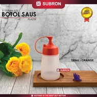 SUBRON Botol Saus 180ml Sambal Tomat Kecap Minyak Mayones Plastik Warna Sauce Ketchup