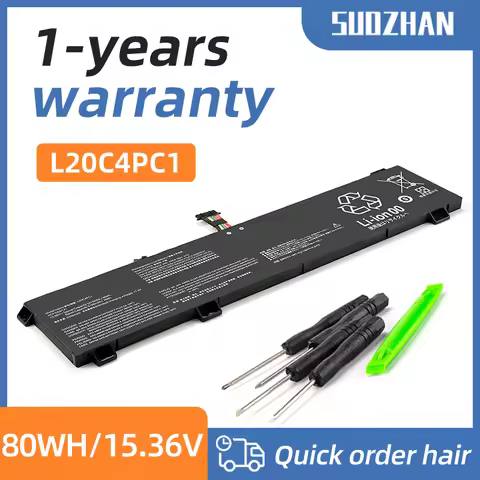 SUOZHAN L20C4PC1 L20D4PC1 L20M4PC1 Laptop Battery For Lenovo Legion 5 15ACH6 15ITH6H Pro-16ACH6 Legi