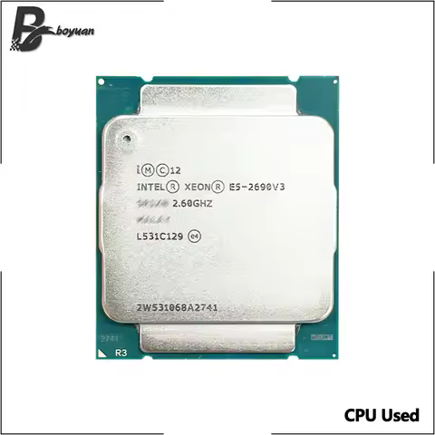 Intel Xeon Used E5 2690 V3 E5-2690V3 2.6 GHz Twelve-Core Twenty-four-Thread 30MB 135W CPU LGA 2011-3