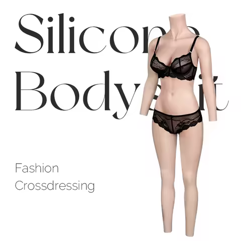 KUMIHO C Cup Silicone Bodysuit Crossdresser Breast Form Transgender Cosplay Artificial Vagina for Me