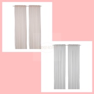 1 pair of curtains, size 120x250 cm, thin curtains, striped curtains