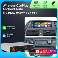 NaviFly OEM Screen Upgrade Wireless+Wired CarPlay Android Auto Box For BMW X5 E70 X6 E71 CCC CIC Sys