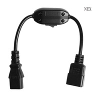 NEX C14-C13 Extension Power Cord IEC 320 C13 Female to C14 Male with 10A On