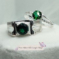 Couple Ring Pure Silver 925/Cincin Perak 925 (Batu crystal)