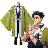 Slayer Kimetsu Demon No Yaiba Himejima Gyomei Cosplay Costume Uniforms Kimono